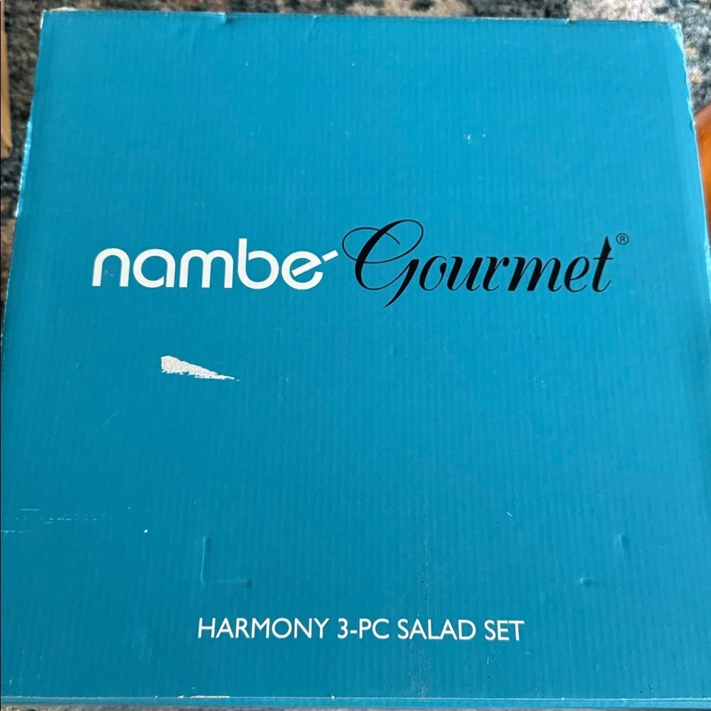 NWT nambe gourmet Harmony 3-PC Salad Set - Picture 6 of 8